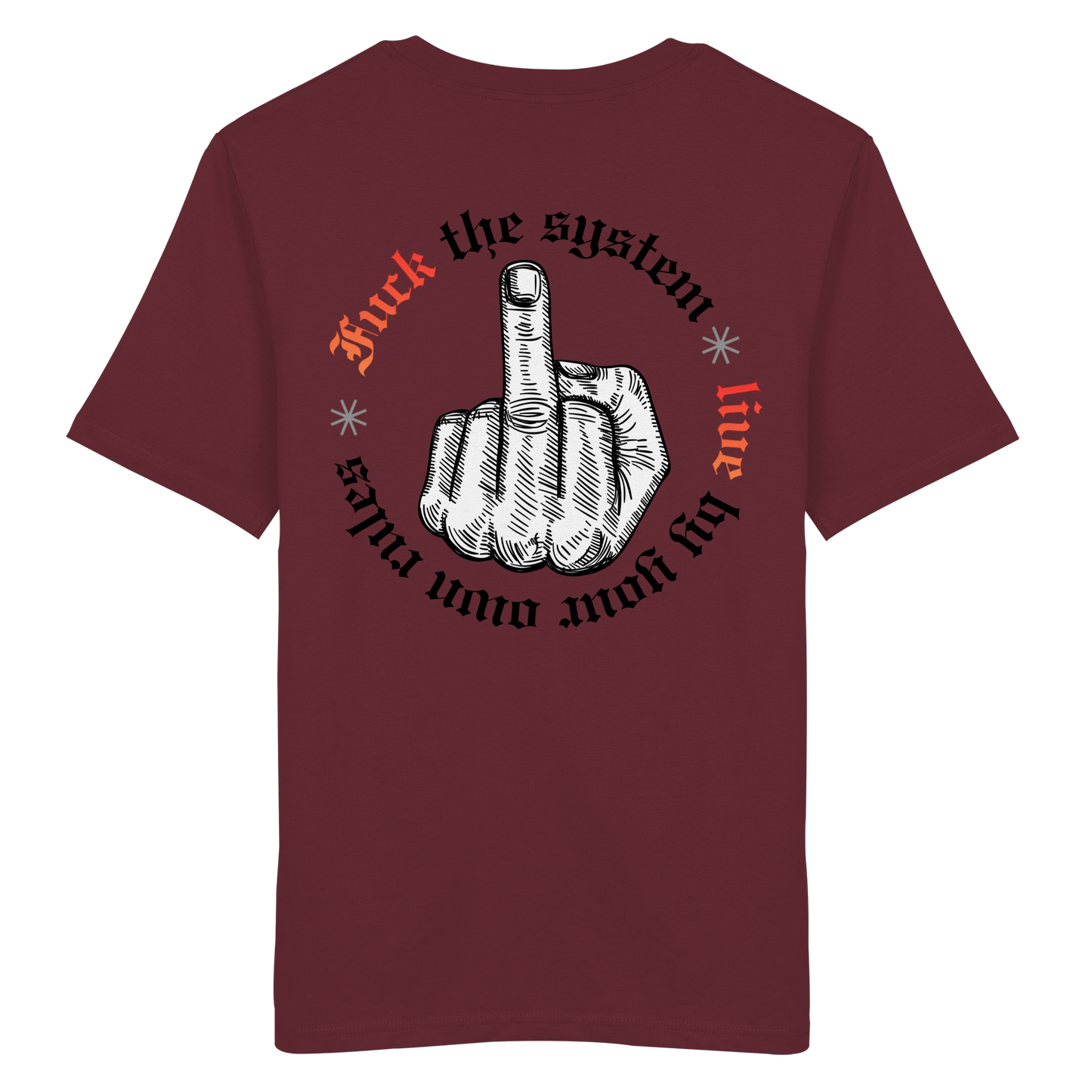 Fuck The System Gold No48 - Organic Shirt