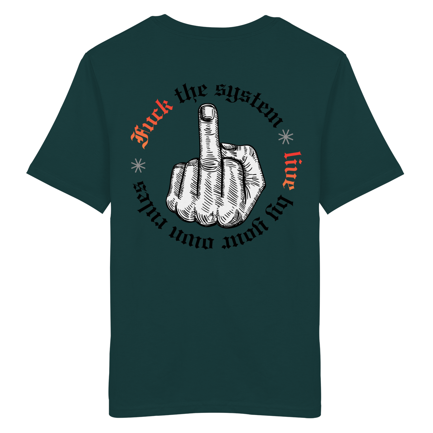 Fuck The System Gold No48 - Organic Shirt
