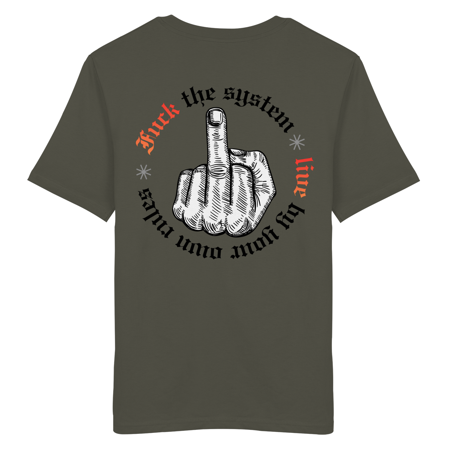 Fuck The System Gold No48 - Organic Shirt