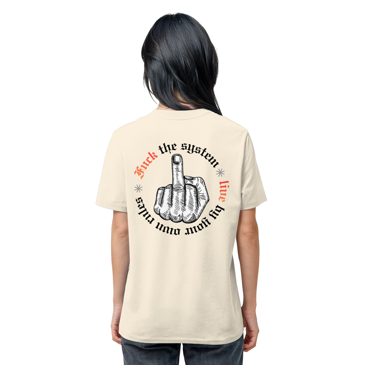 Fuck The System Gold No48 - Organic Shirt