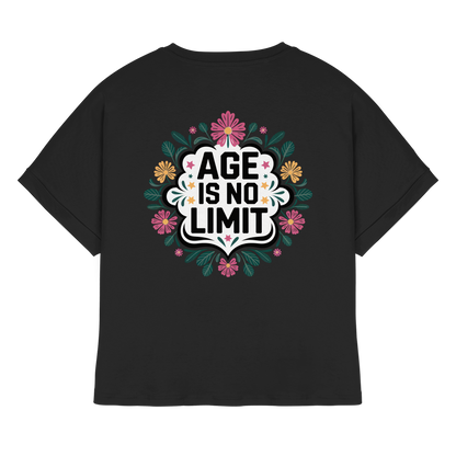 Age is No Limit ! Women No5 - Womens Organic Rolled Sleeves T-Shirt