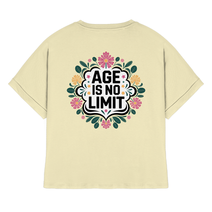 Age is No Limit ! Women No5 - Womens Organic Rolled Sleeves T-Shirt