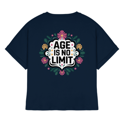 Age is No Limit ! Women No5 - Womens Organic Rolled Sleeves T-Shirt