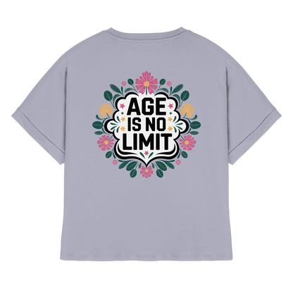 Age is No Limit ! Women No5 - Womens Organic Rolled Sleeves T-Shirt
