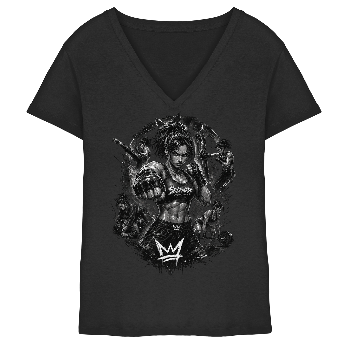 Only for Women Power No13 - Ladies V-Neck Shirt