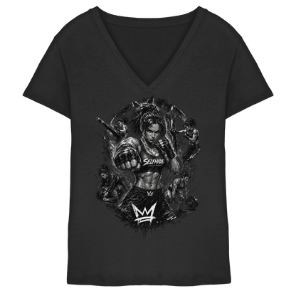 Only for Women Power No13 - Ladies V-Neck Shirt