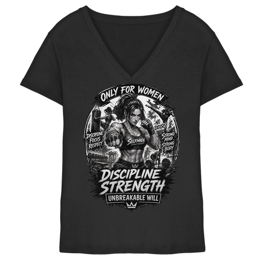 Only For Women Fight No12 - Ladies V-Neck Shirt
