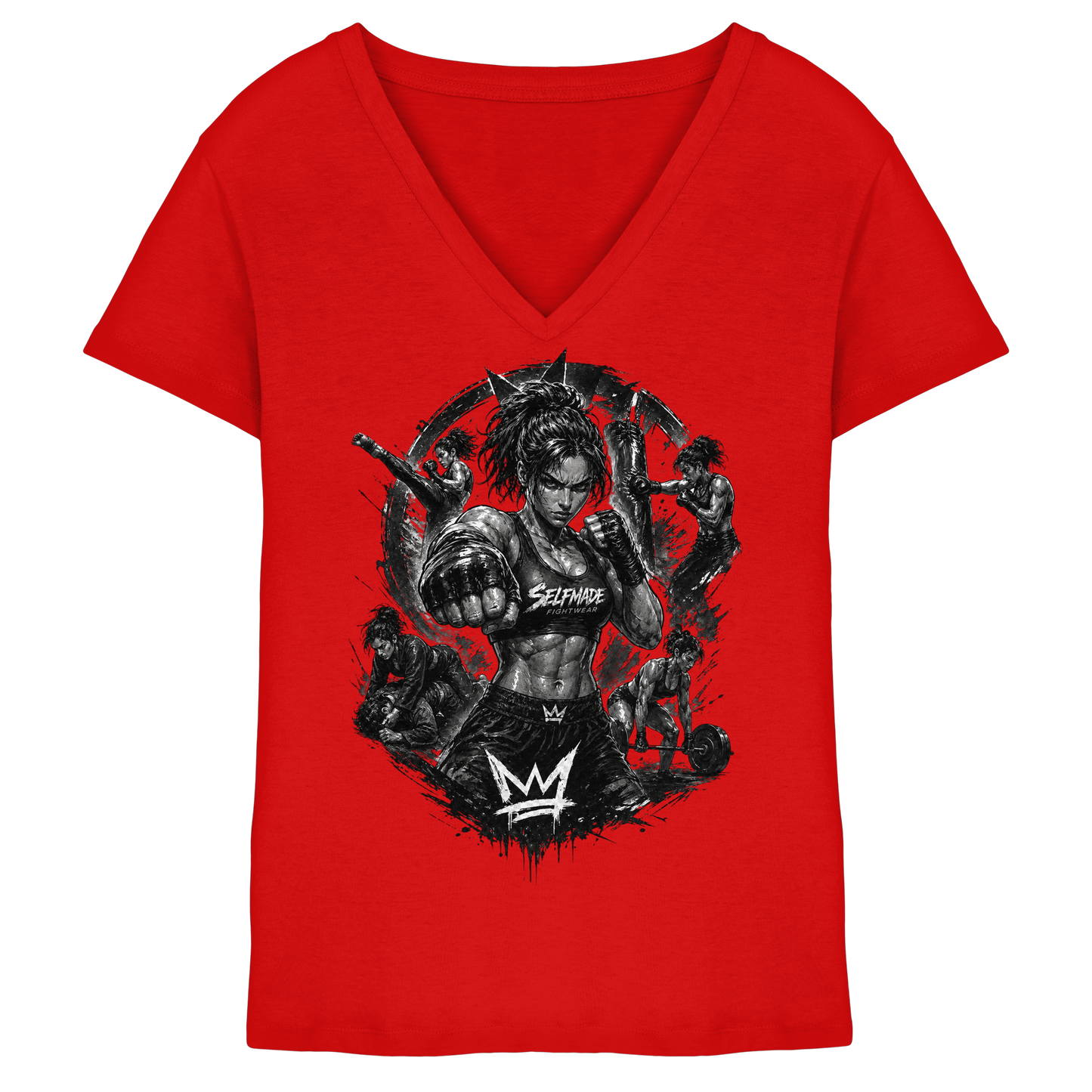 Only for Women Power No13 - Ladies V-Neck Shirt