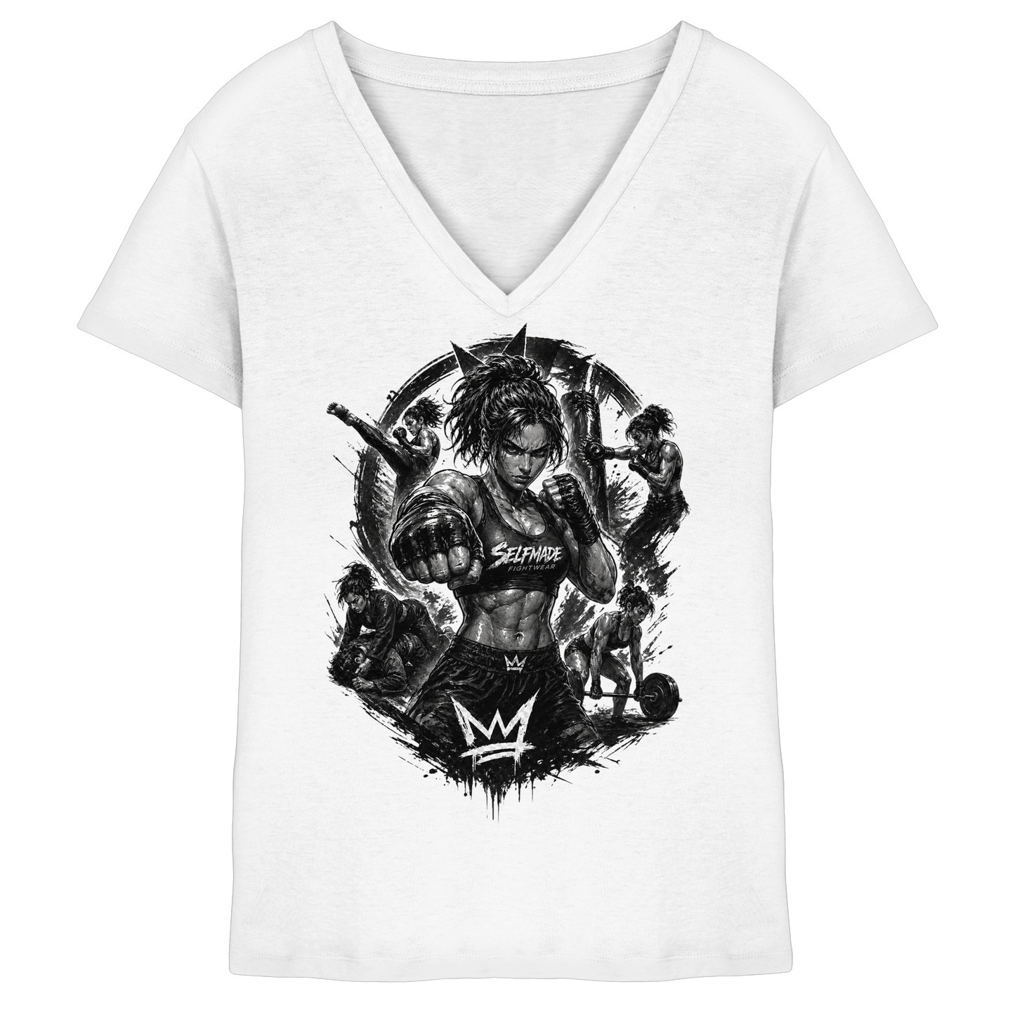 Only for Women Power No13 - Ladies V-Neck Shirt