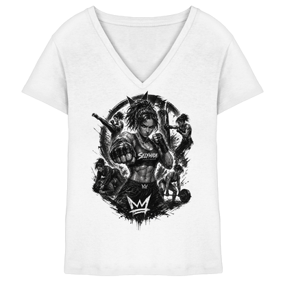 Only for Women Power No13 - Ladies V-Neck Shirt