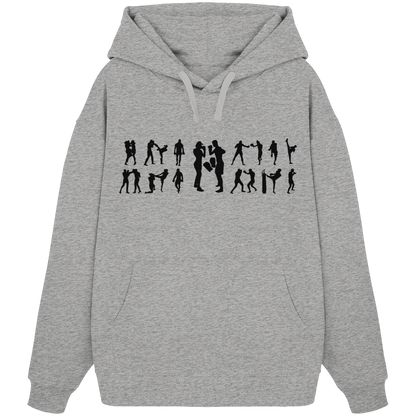 Collage MuayThai No2 - Organic Oversize Hoodie