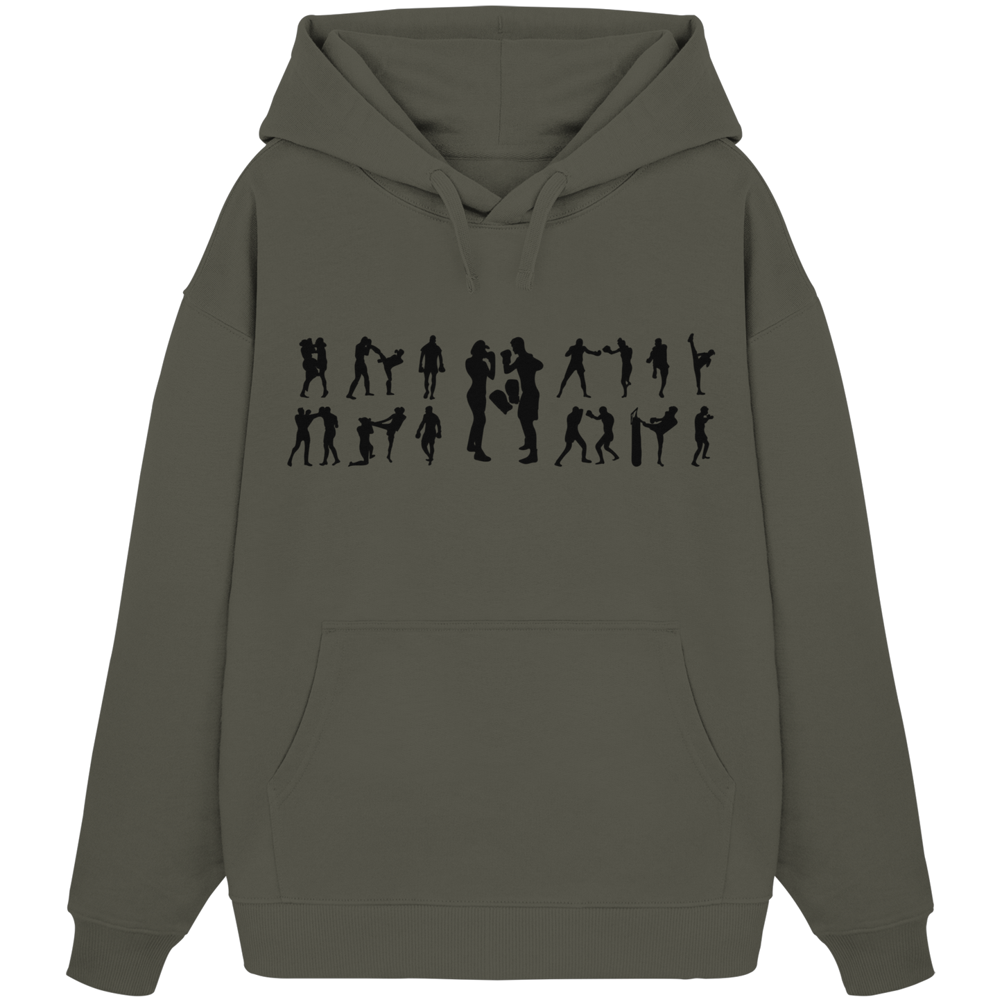 Collage MuayThai No2 - Organic Oversize Hoodie