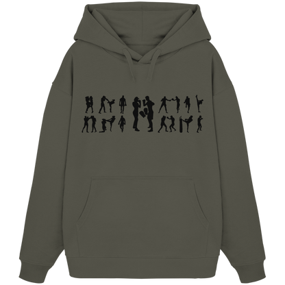 Collage MuayThai No2 - Organic Oversize Hoodie