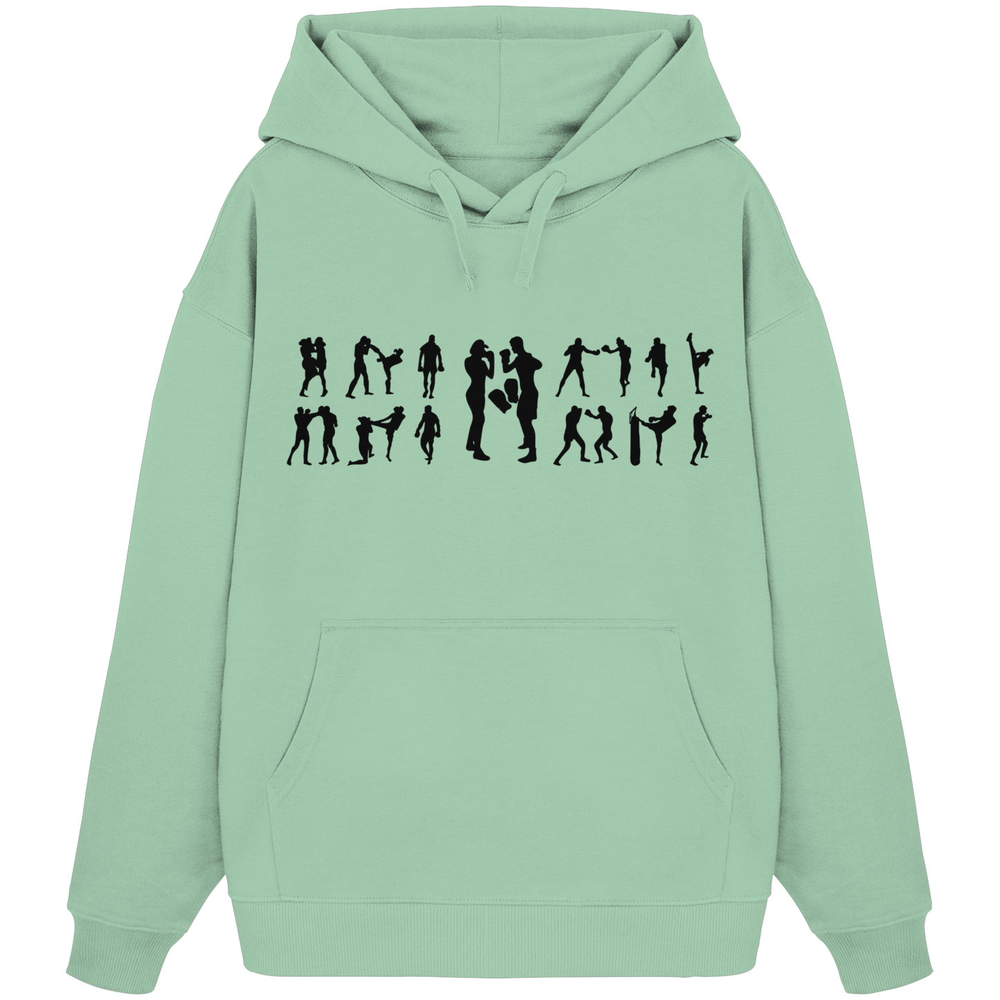 Collage MuayThai No2 - Organic Oversize Hoodie