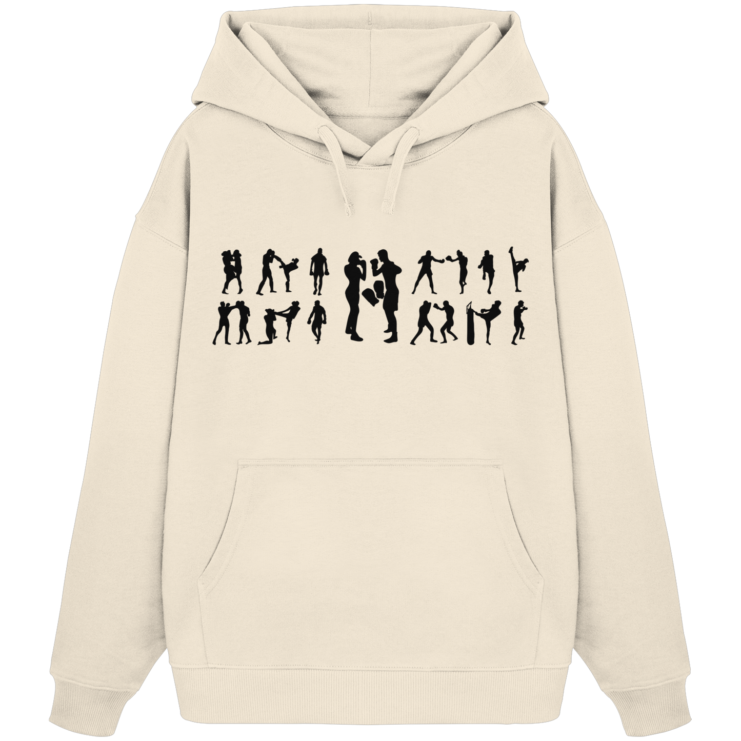 Collage MuayThai No2 - Organic Oversize Hoodie