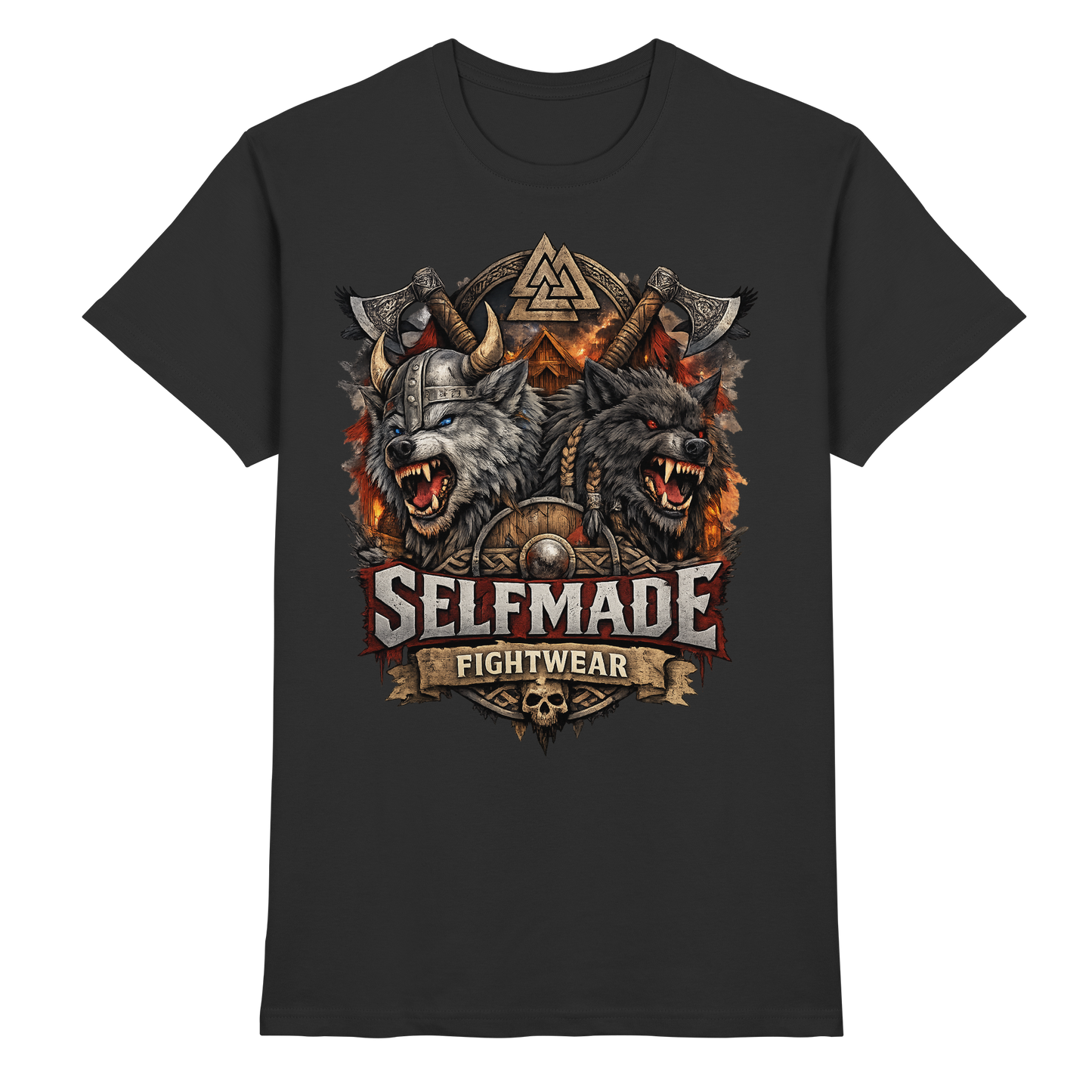 Walhalla Wolf Animal No7 - Premium Shirt