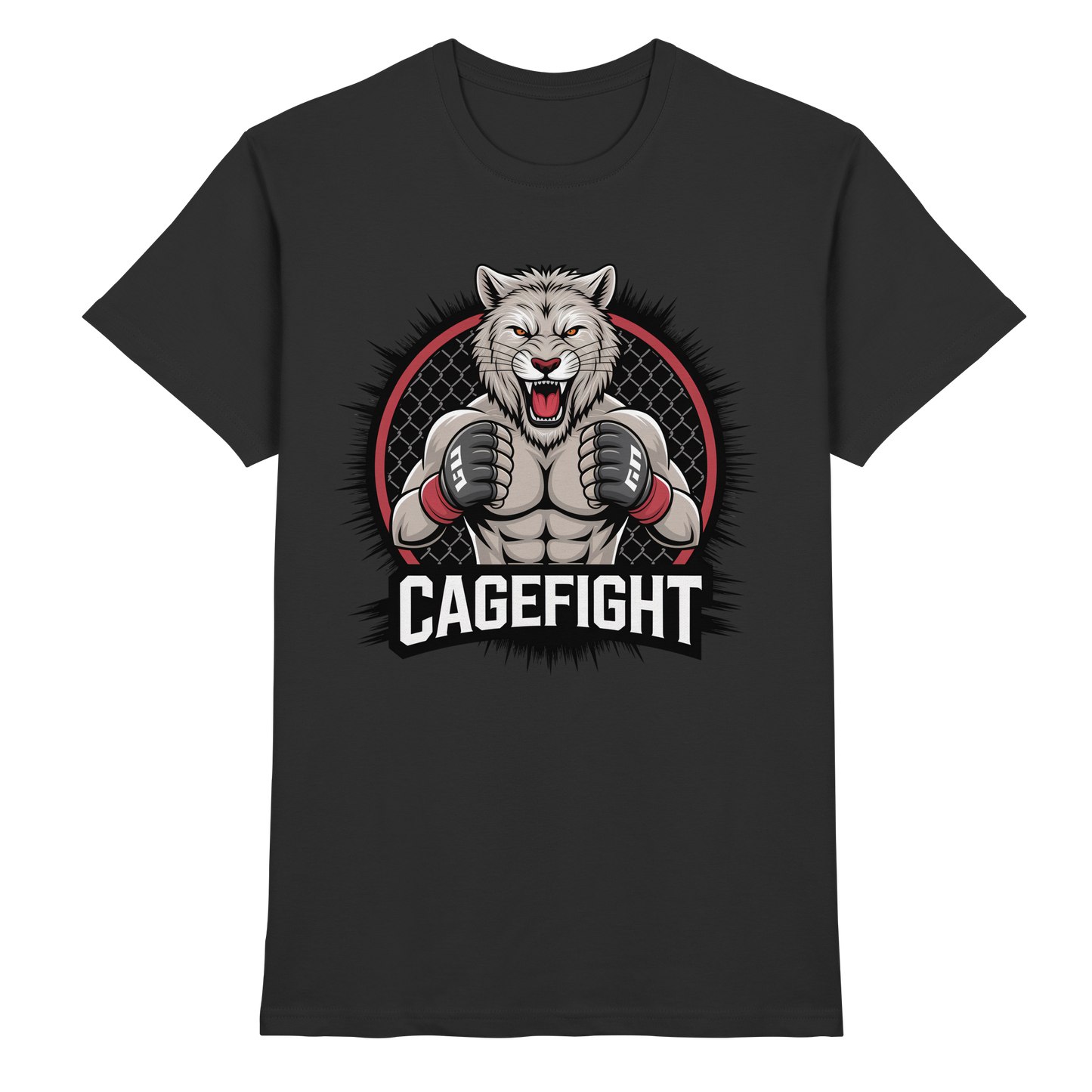 Cage Fight Animal No8 - Premium Shirt