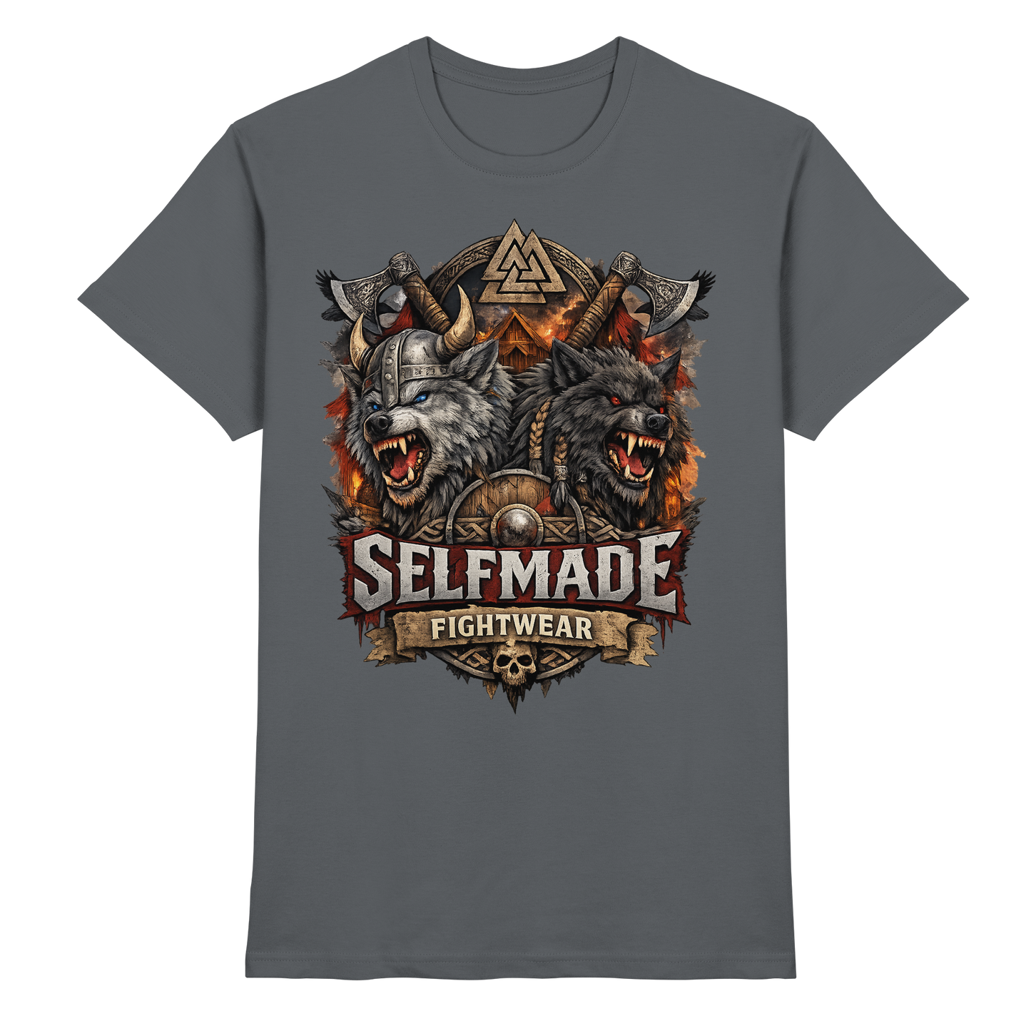 Walhalla Wolf Animal No7 - Premium Shirt