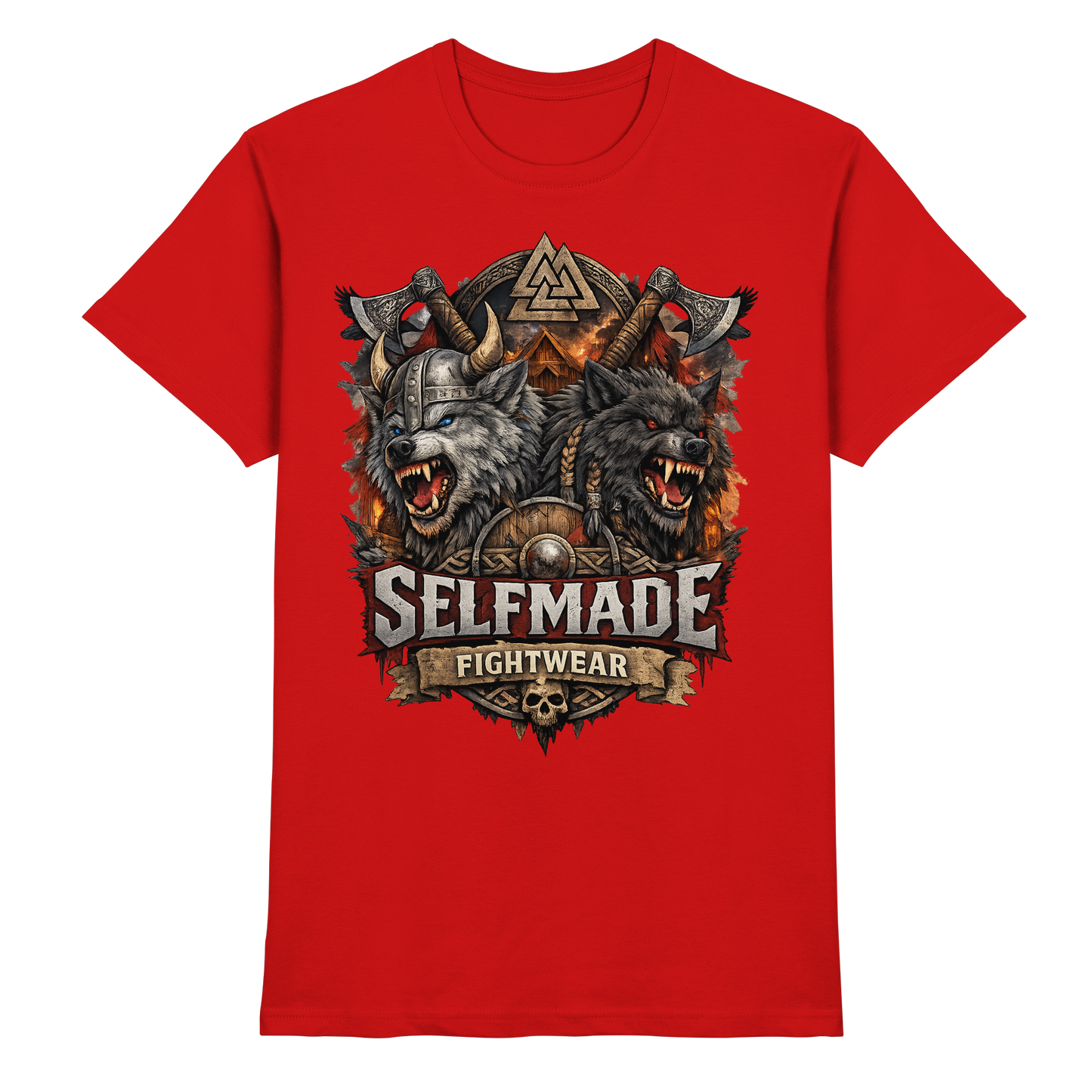 Walhalla Wolf Animal No7 - Premium Shirt