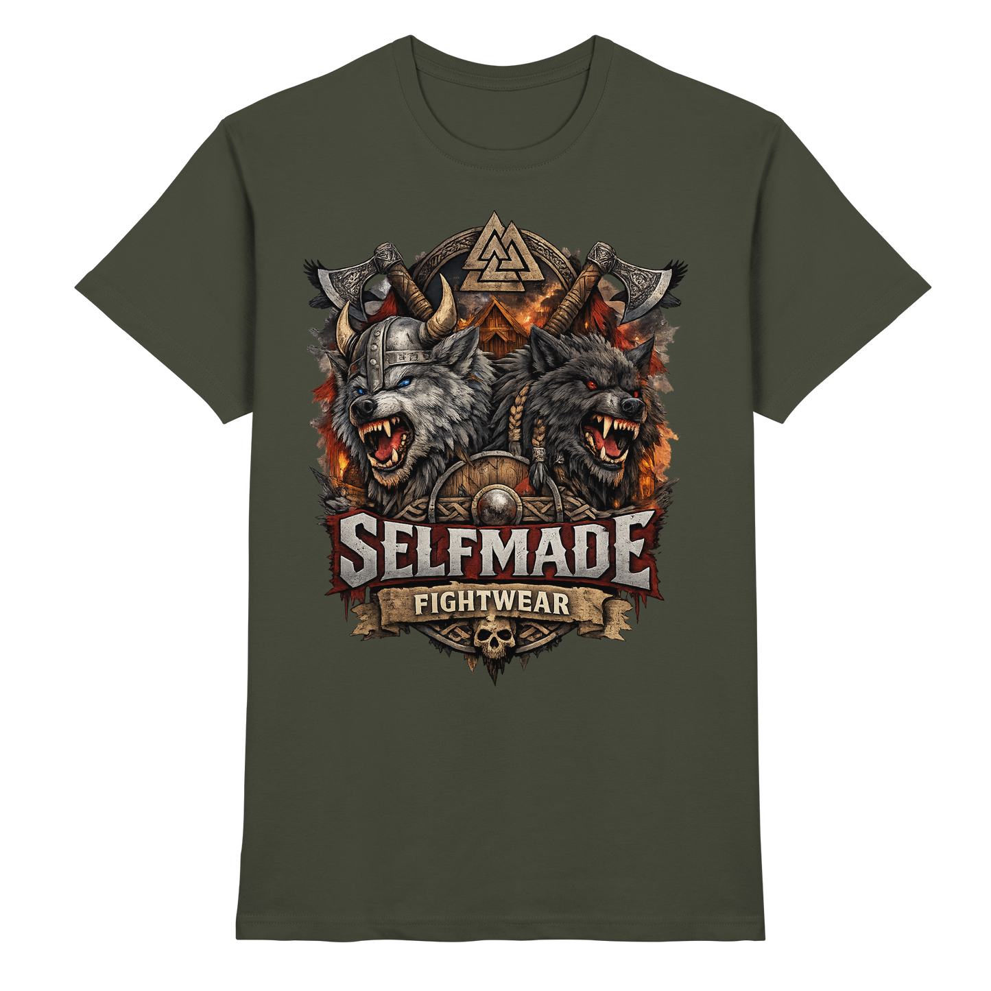 Walhalla Wolf Animal No7 - Premium Shirt