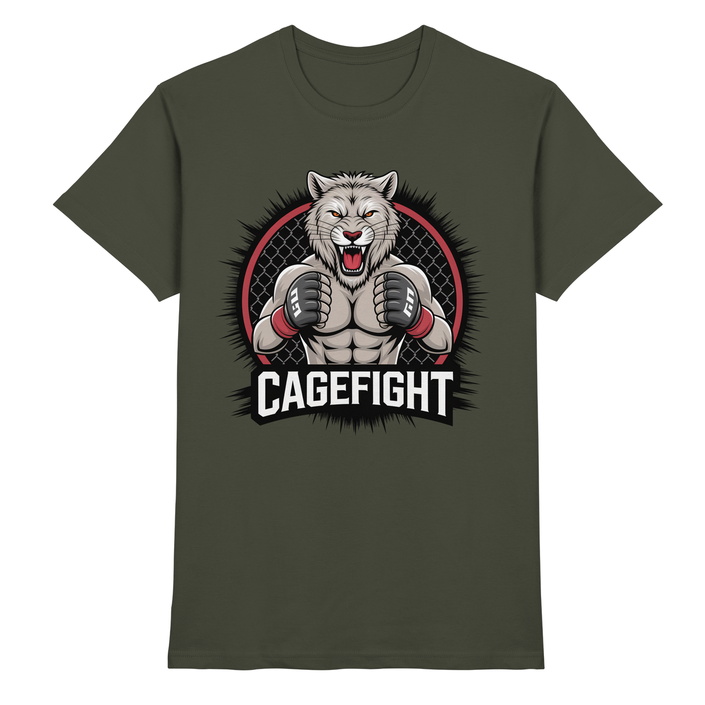 Cage Fight Animal No8 - Premium Shirt