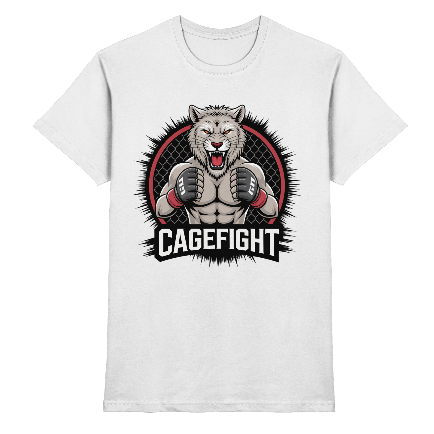 Cage Fight Animal No8 - Premium Shirt