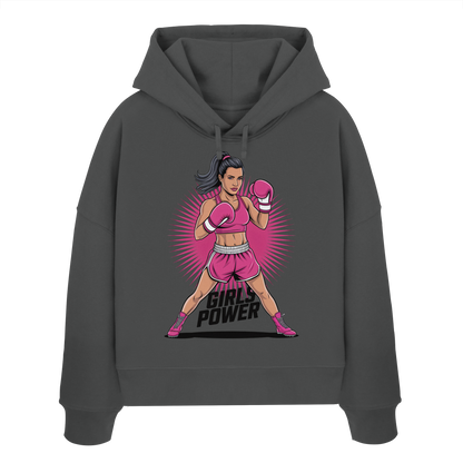 Girl Power / Women No2 - Womens Organic Boxcut Hoodie