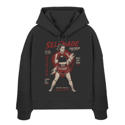 Women No1 - Womens Organic Boxcut Hoodie