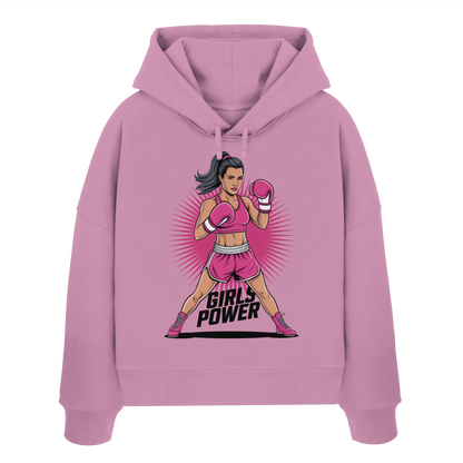 Girl Power / Women No2 - Womens Organic Boxcut Hoodie
