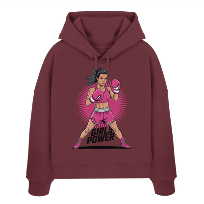 Girl Power / Women No2 - Womens Organic Boxcut Hoodie