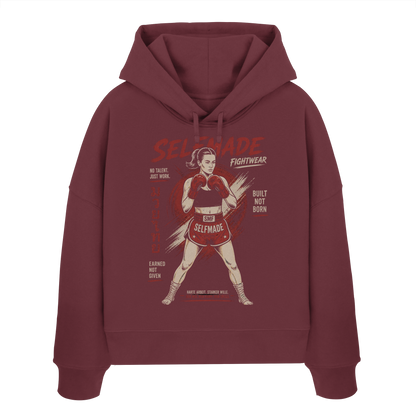Women No1 - Womens Organic Boxcut Hoodie