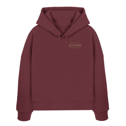Women Classic Logo - Womens Organic Boxcut Hoodie
