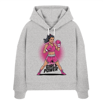 Girl Power / Women No2 - Womens Organic Boxcut Hoodie