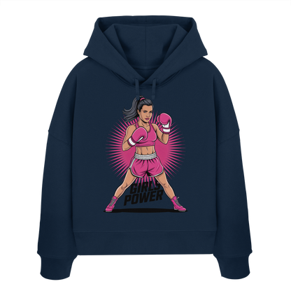 Girl Power / Women No2 - Womens Organic Boxcut Hoodie