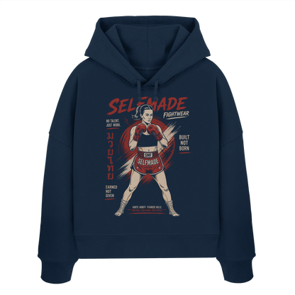 Women No1 - Womens Organic Boxcut Hoodie