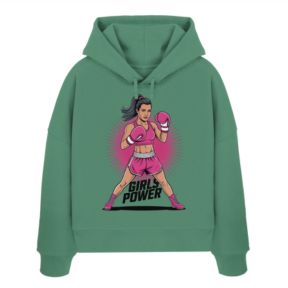Girl Power / Women No2 - Womens Organic Boxcut Hoodie