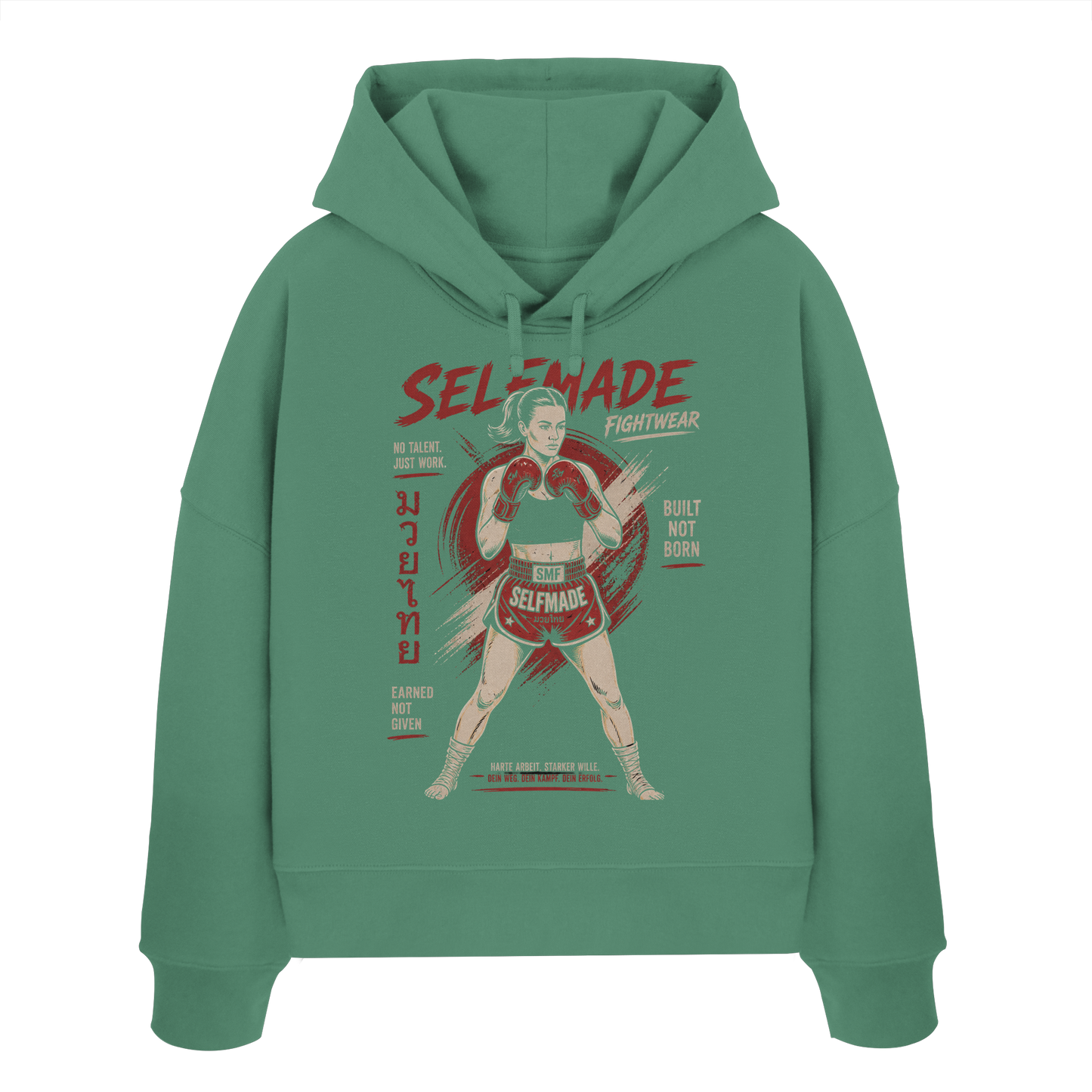 Women No1 - Womens Organic Boxcut Hoodie
