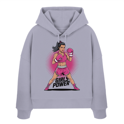 Girl Power / Women No2 - Womens Organic Boxcut Hoodie