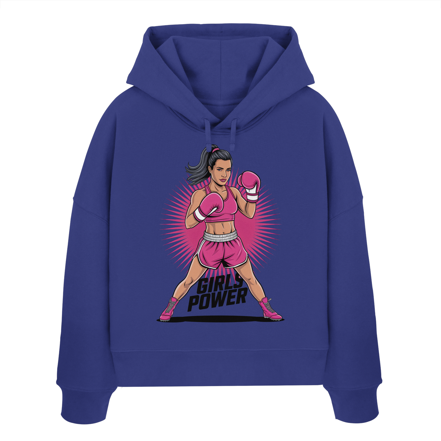 Girl Power / Women No2 - Womens Organic Boxcut Hoodie