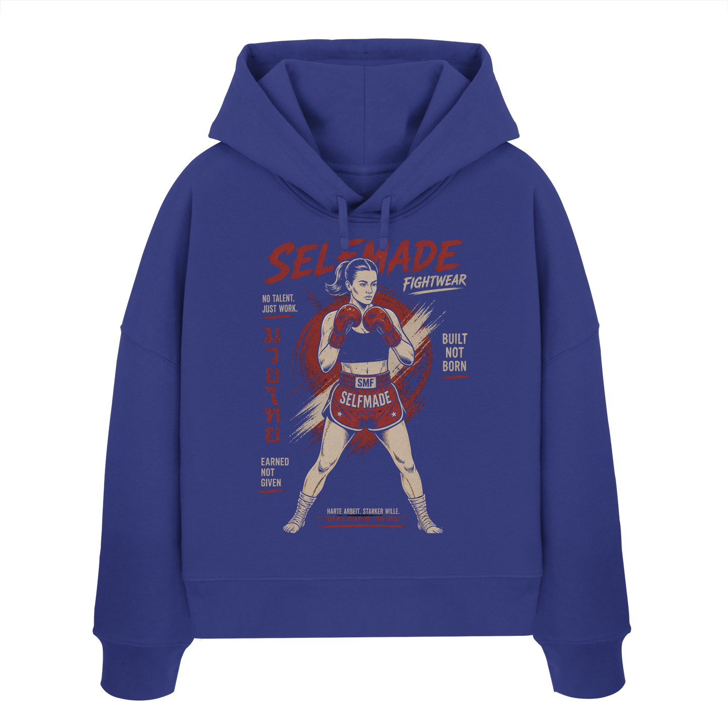 Women No1 - Womens Organic Boxcut Hoodie