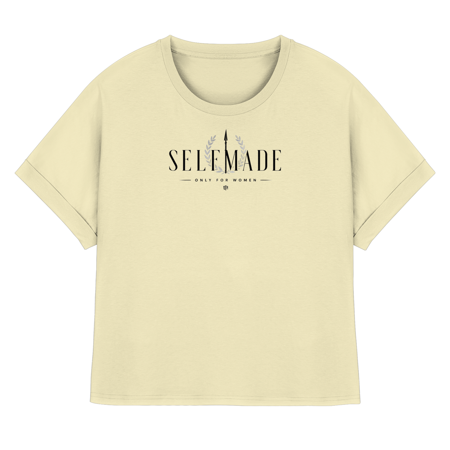 only for Women No6 - Womens Organic Rolled Sleeves T-Shirt