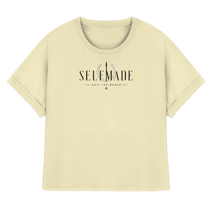 only for Women No6 - Womens Organic Rolled Sleeves T-Shirt
