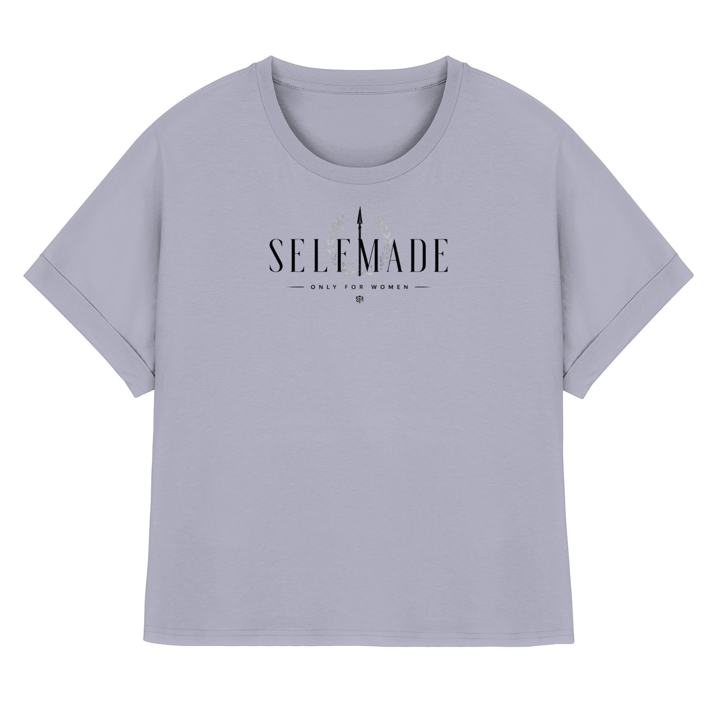 only for Women No6 - Womens Organic Rolled Sleeves T-Shirt