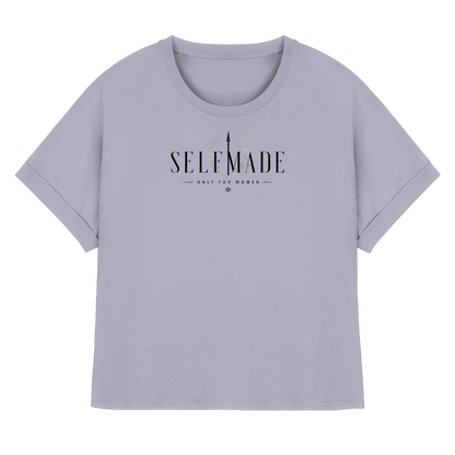 only for Women No6 - Womens Organic Rolled Sleeves T-Shirt