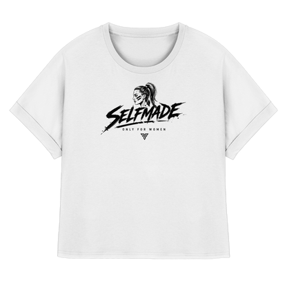Only for Women  - Womens Organic Rolled Sleeves T-Shirt