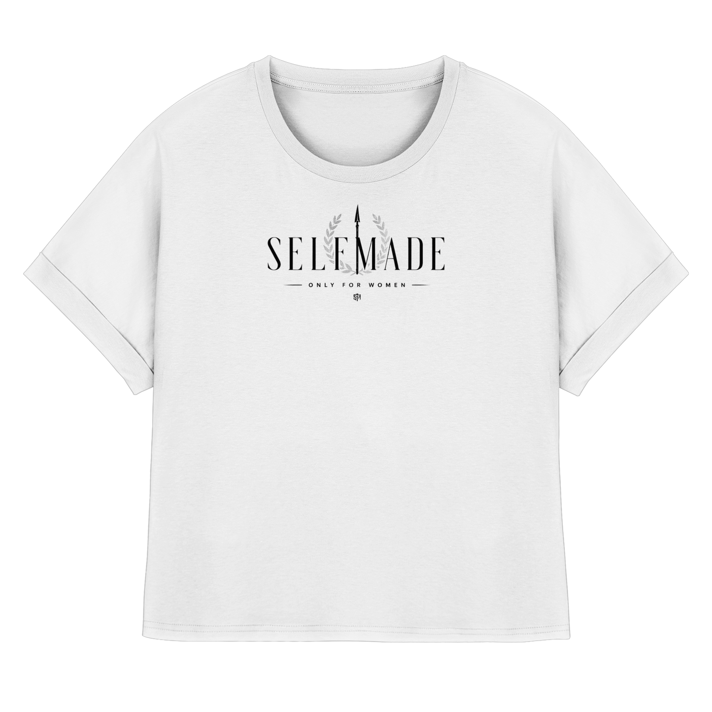 only for Women No6 - Womens Organic Rolled Sleeves T-Shirt
